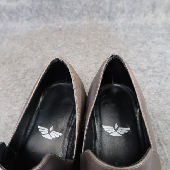 Fortress of Inca Shoes Womens 38 Bootie Madeline Leather Grey Slip On Block Heel - Picture 13 of 15